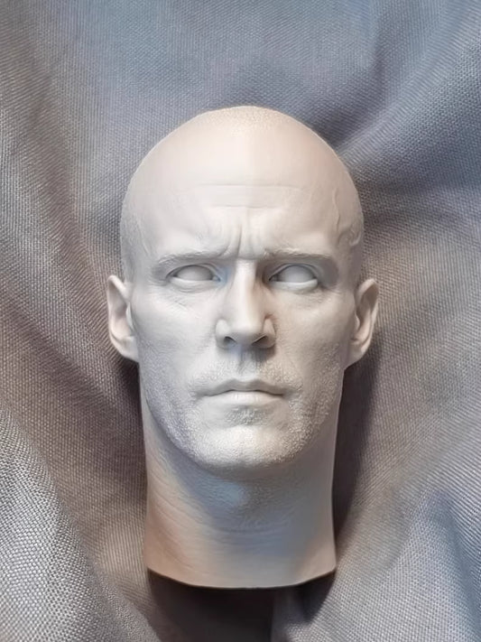 Jason Statham 1/6 scale unpainted head sculpt
