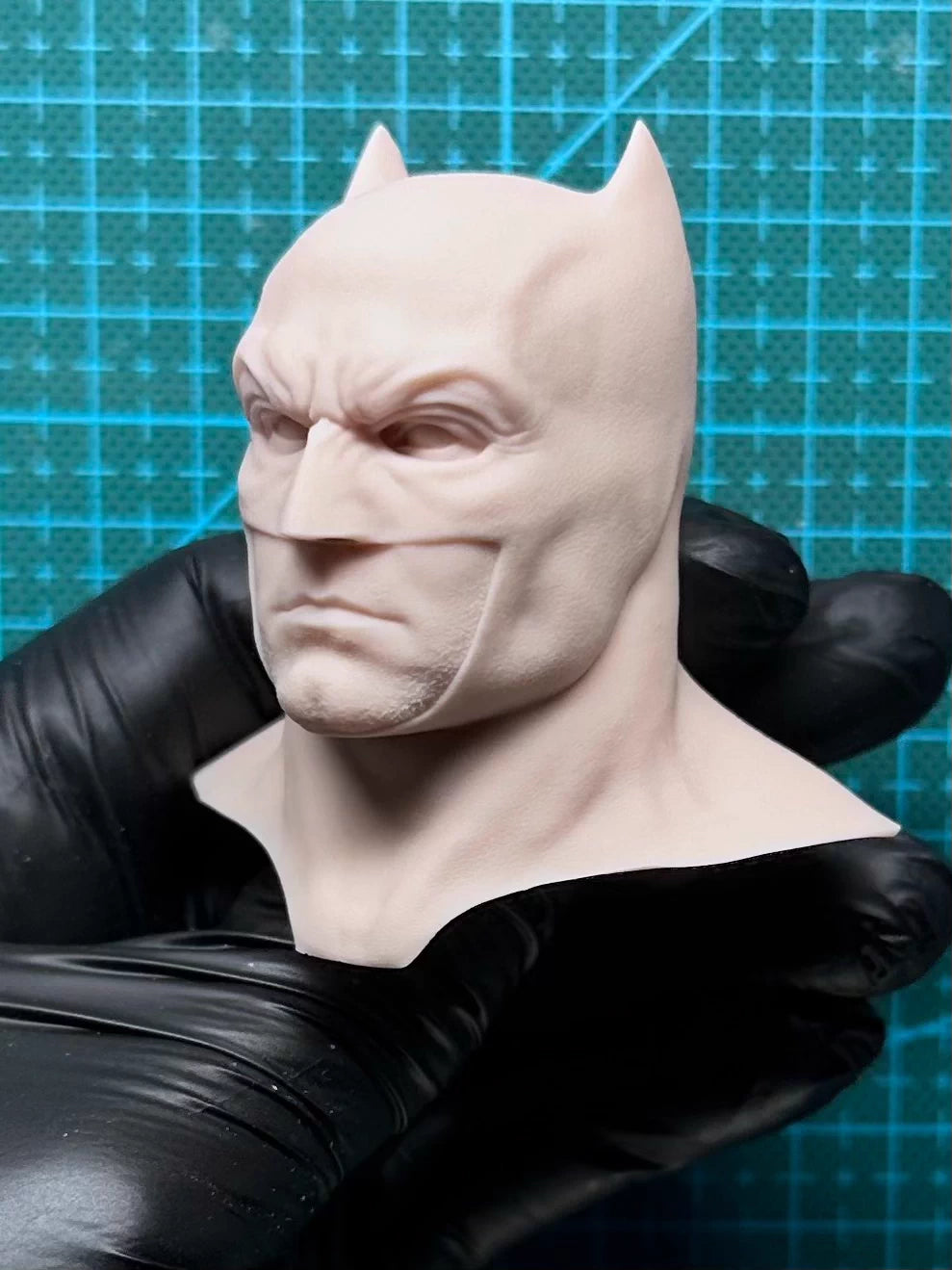 Batman 1/6 scale unpainted head sculpt