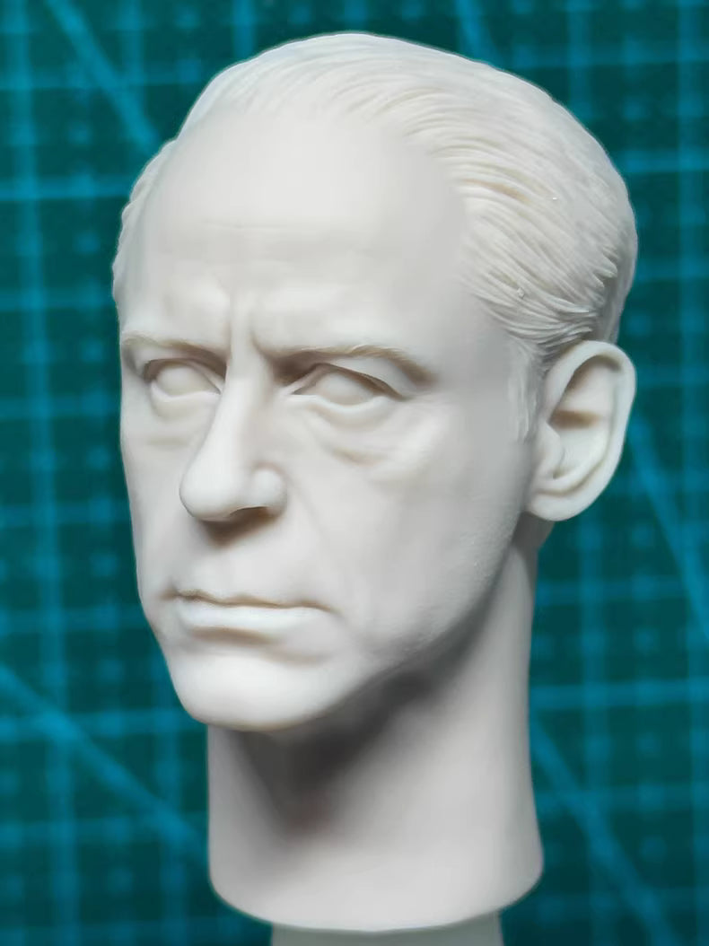 Robert Downey Jr. 1/6 scale unpainted head sculpt  Oppenheimer Lewis Lichtenstein Strauss