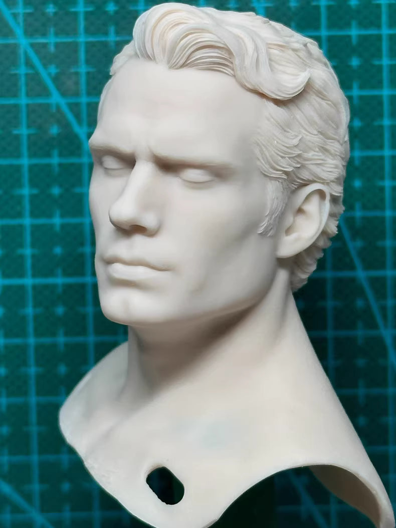 Superman Henry Cavill 1/6 scale unpainted head sculpt