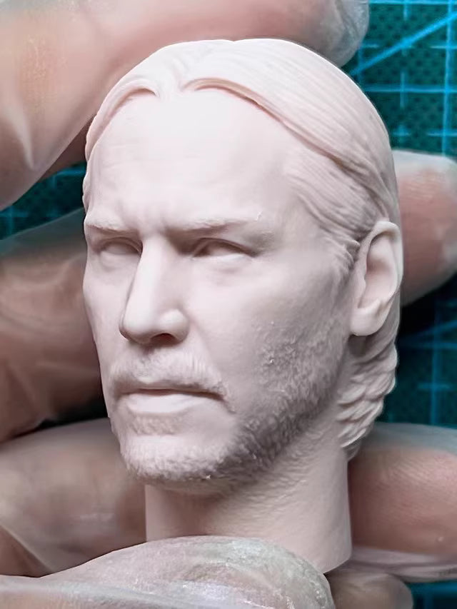 Keanu Reeves 1/6 scale unpainted head sculpt John Wick