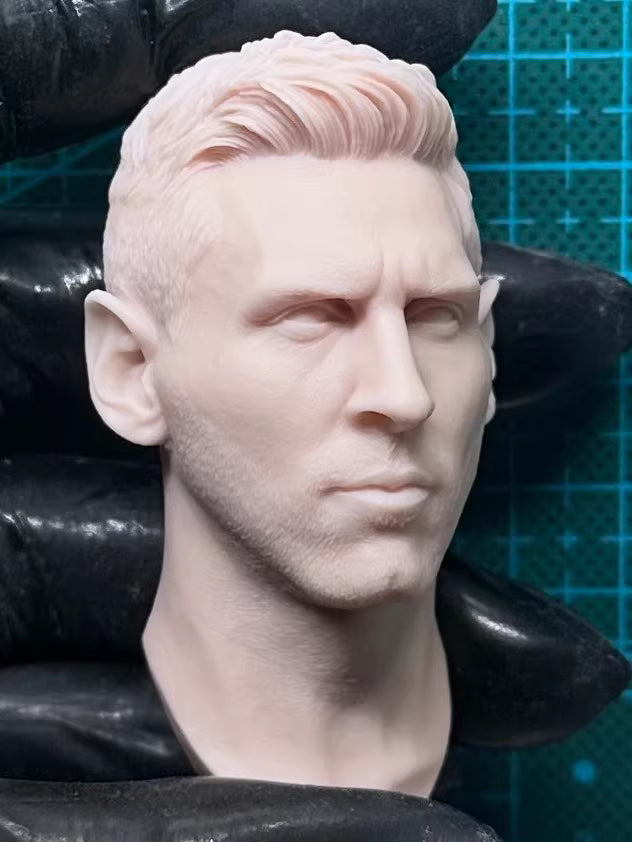 Lionel Messi 1/6 scale unpainted head sculpt