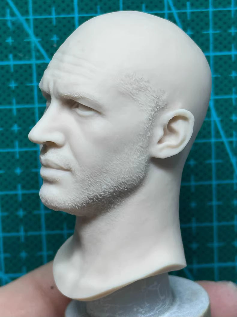 Tom Hardy 1/6 scale unpainted head sculpt
