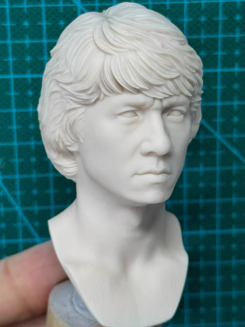 1/6 scale unpainted head sculpt Jackie Chan