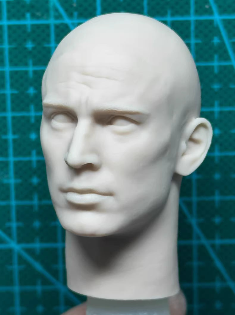 Chris Evans 1/6 scale unpainted head sculpt Captain America Steven Rogers