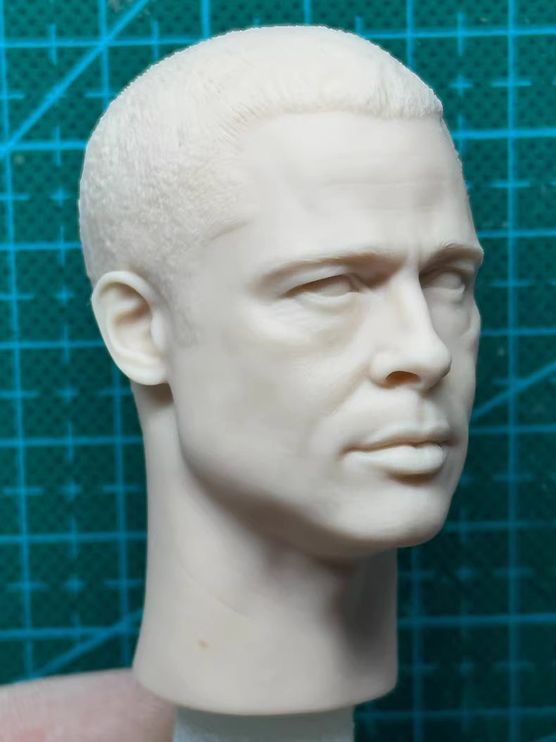 Brad Pitt 1/6 scale unpainted head sculpt