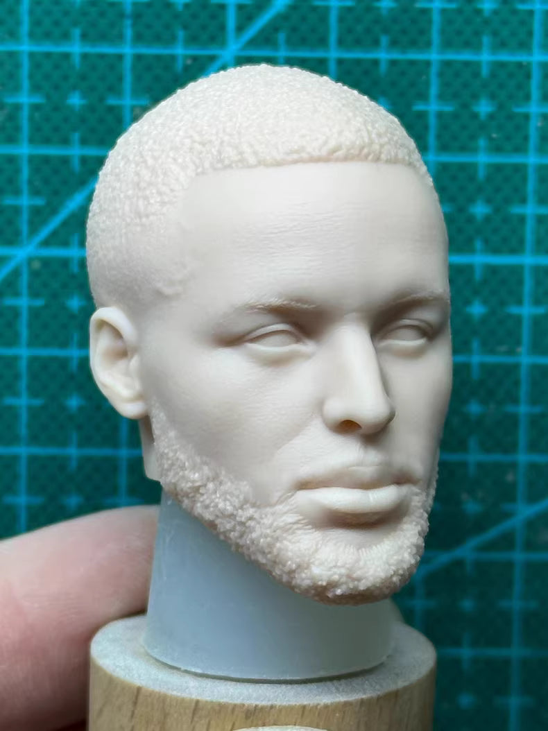 Stephen Curry 1/6 scale unpainted head sculpt