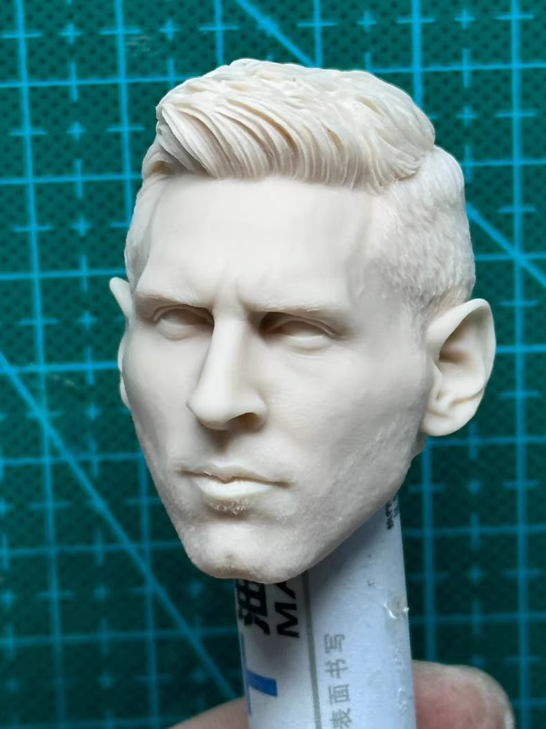 Lionel Messi 1/6 scale unpainted head sculpt