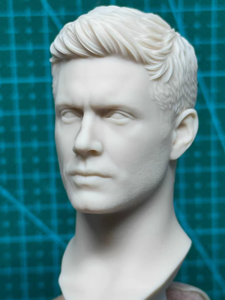 Jensen Ackles 1/6 scale unpainted head sculpt