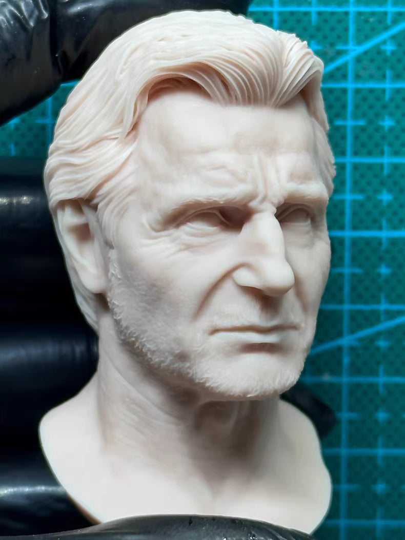 Liam Neeson 1/6 scale unpainted head sculpt