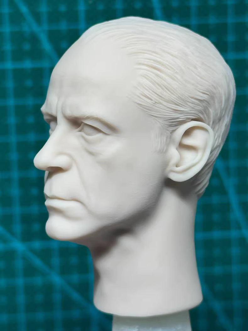 Robert Downey Jr. 1/6 scale unpainted head sculpt  Oppenheimer Lewis Lichtenstein Strauss