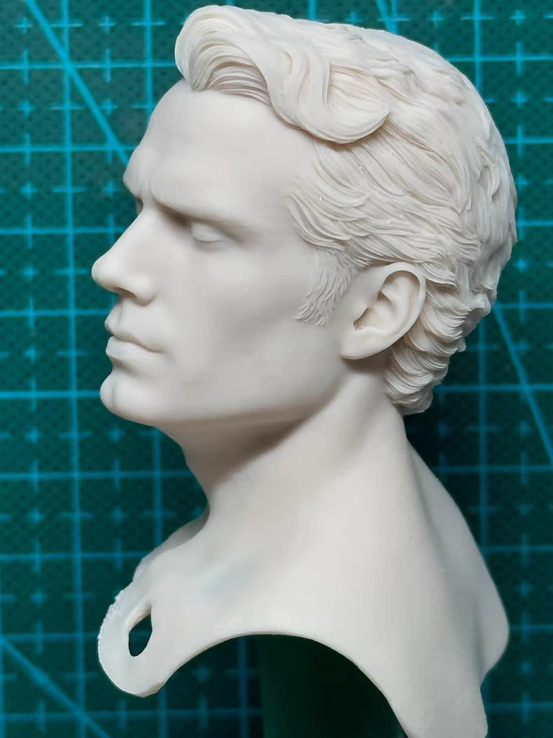 Superman Henry Cavill 1/6 scale unpainted head sculpt
