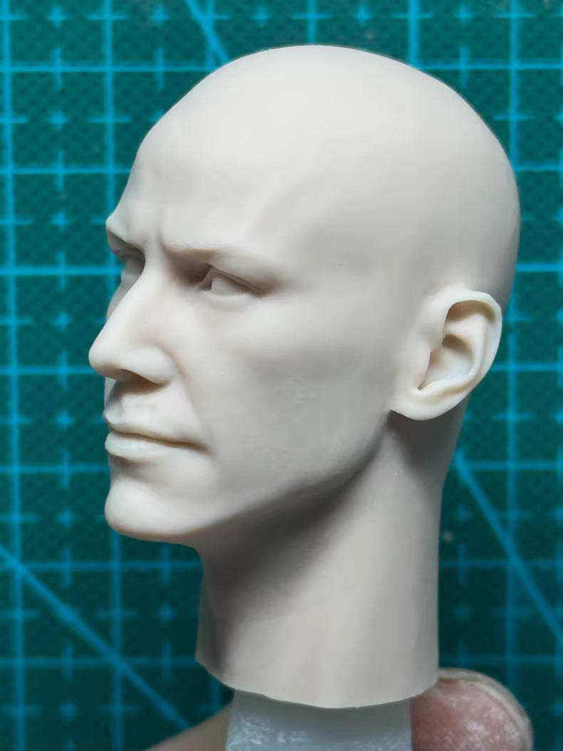 Keanu Reeves 1/6 scale unpainted head sculpt