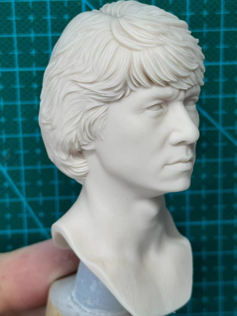 1/6 scale unpainted head sculpt Jackie Chan