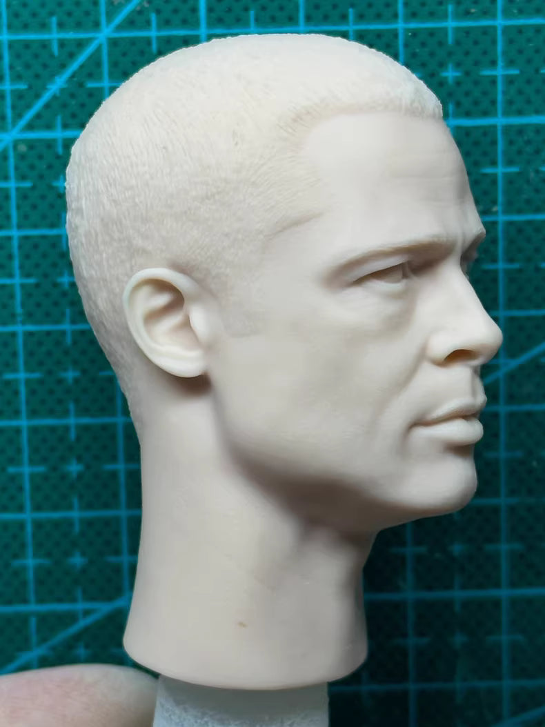 Brad Pitt 1/6 scale unpainted head sculpt