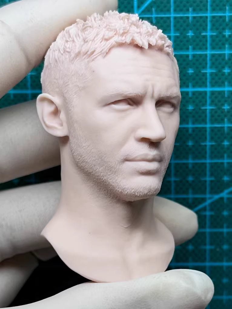 Tom Hardy 1/6 scale unpainted head sculpt