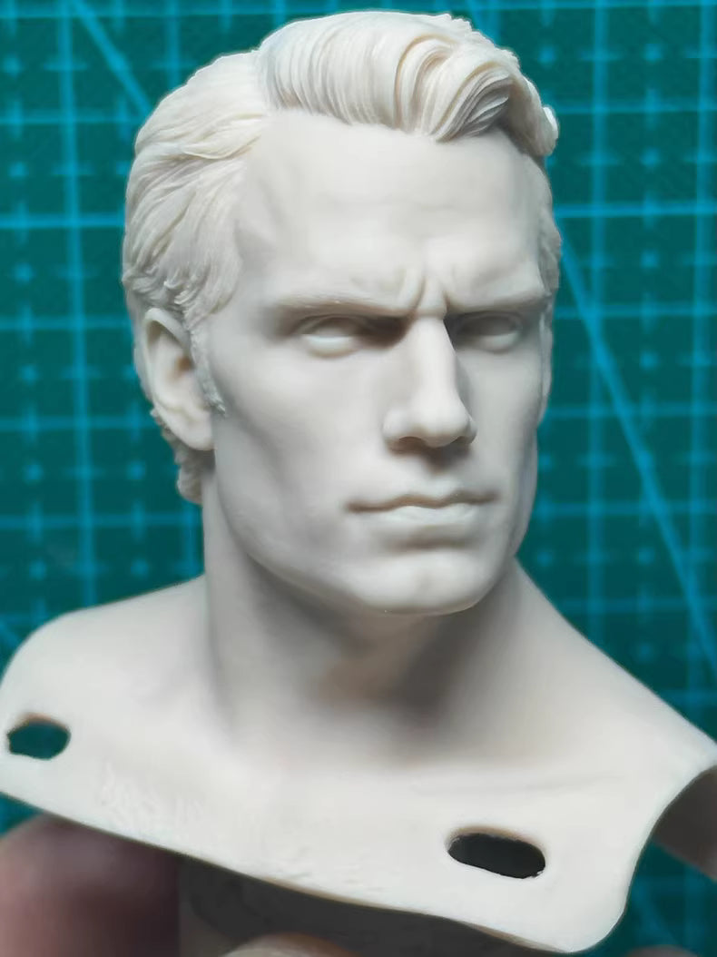 Henry Cavill 1/6 scale unpainted head sculpt