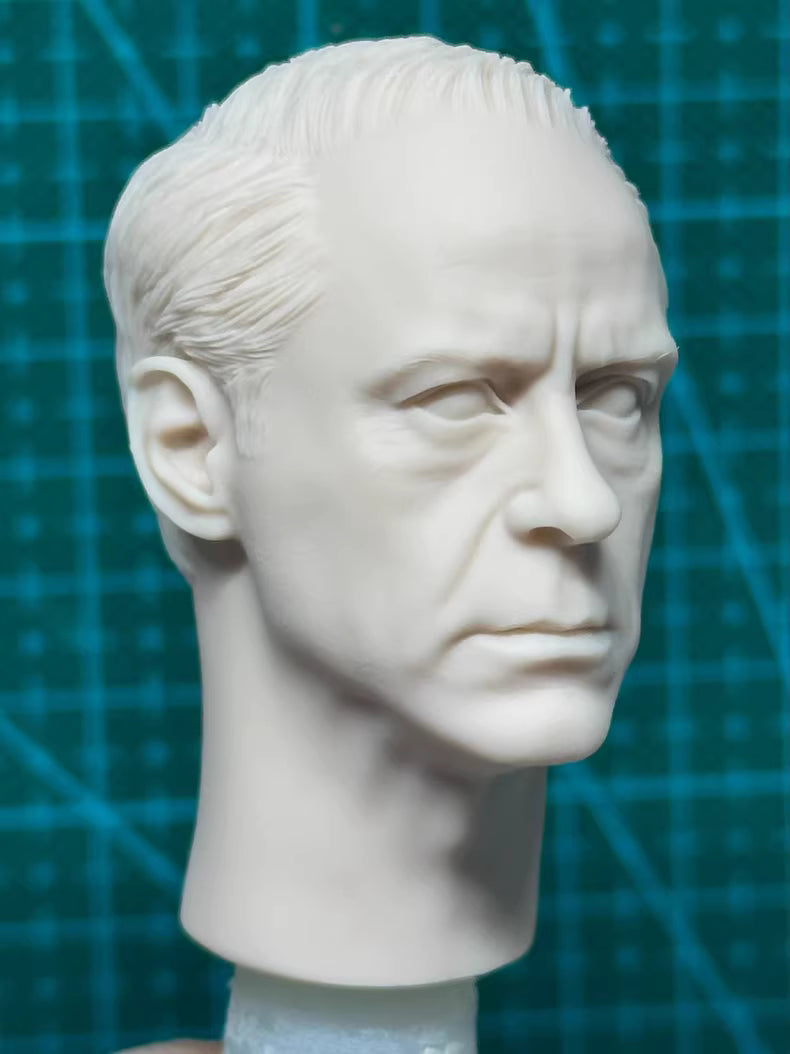 Robert Downey Jr. 1/6 scale unpainted head sculpt  Oppenheimer Lewis Lichtenstein Strauss