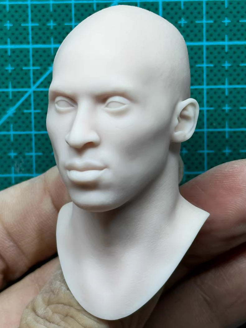 NBA Kobe Bryant 1/6 scale unpainted head sculpt