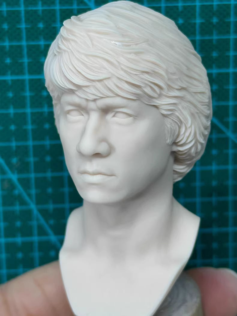 1/6 scale unpainted head sculpt Jackie Chan