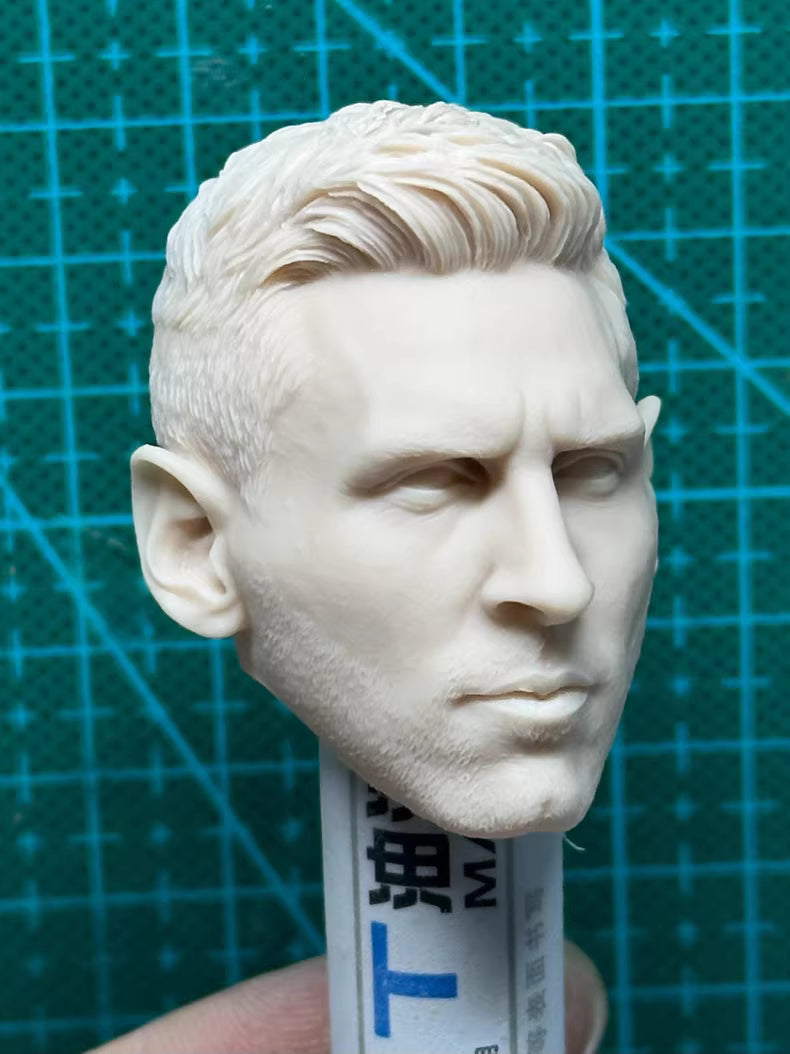 Lionel Messi 1/6 scale unpainted head sculpt