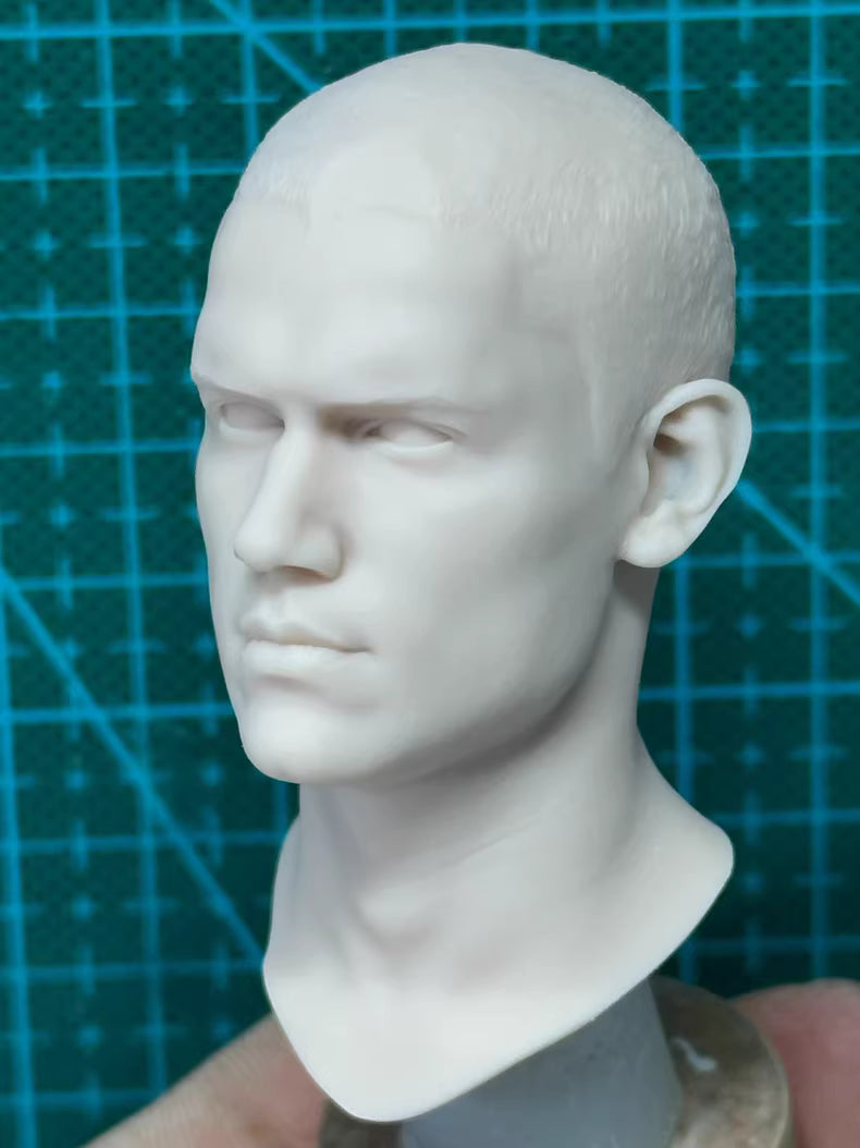 Wentworth Miller 1/6 scale unpainted head sculpt Prison Break