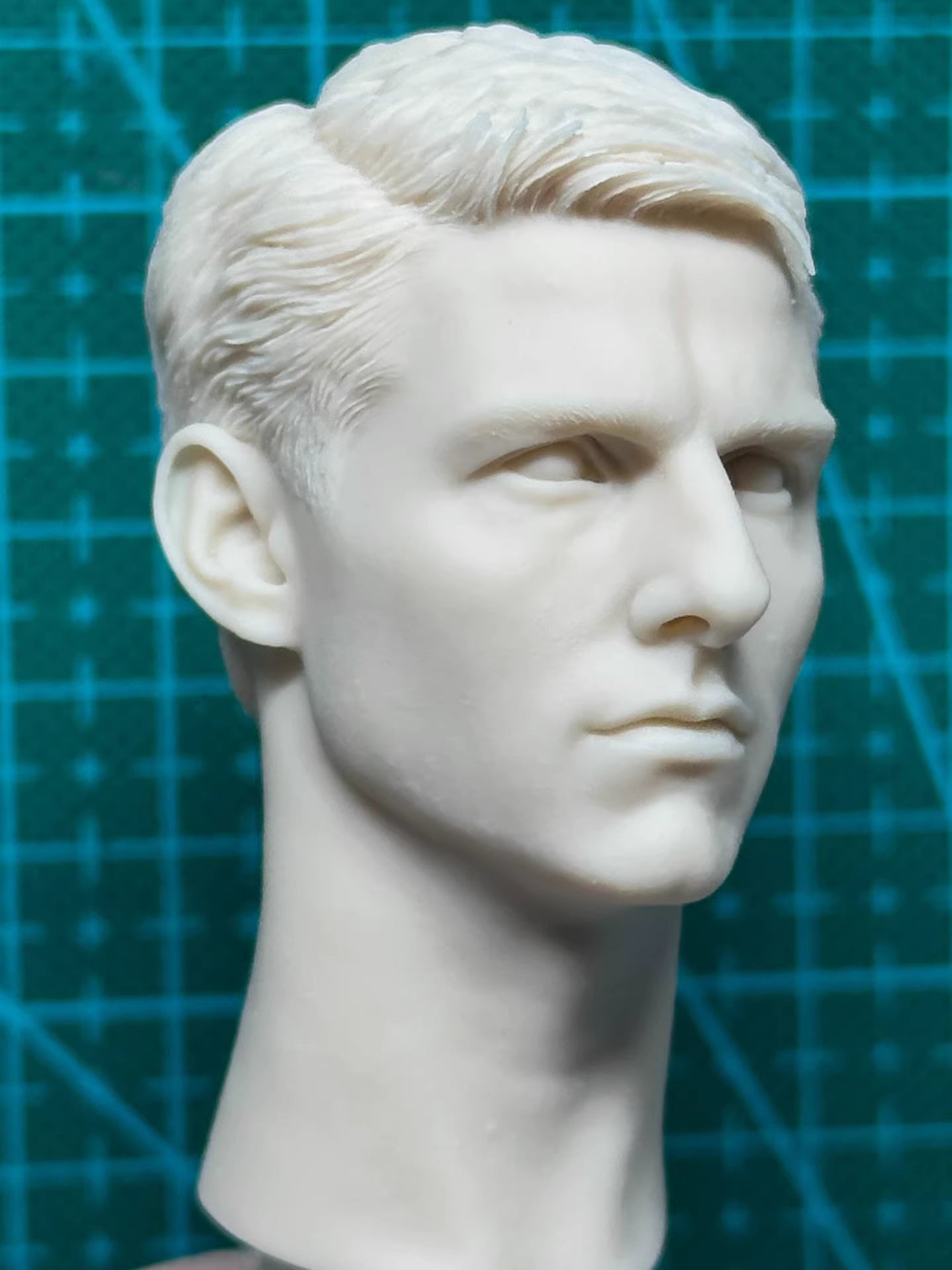 Tom Cruise Top Gun 1/6 scale unpainted head sculpt