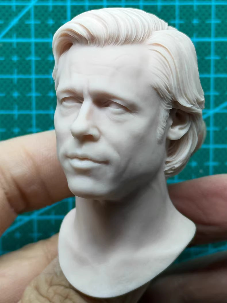Brad Pitt 1/6 scale unpainted head sculpt