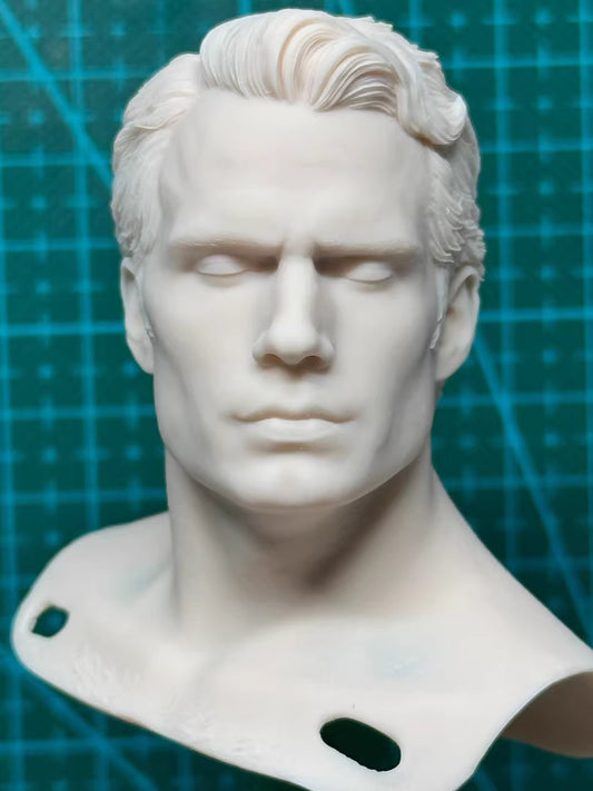 Superman Henry Cavill 1/6 scale unpainted head sculpt