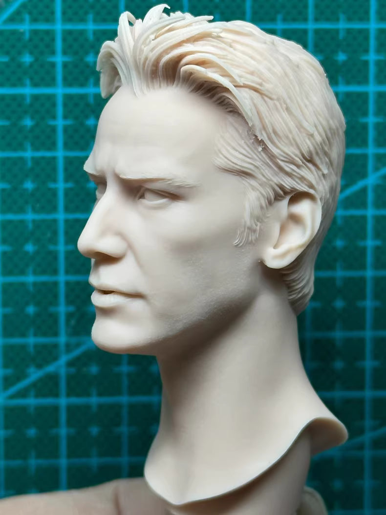 Keanu Reeves 1/6 scale unpainted head sculpt