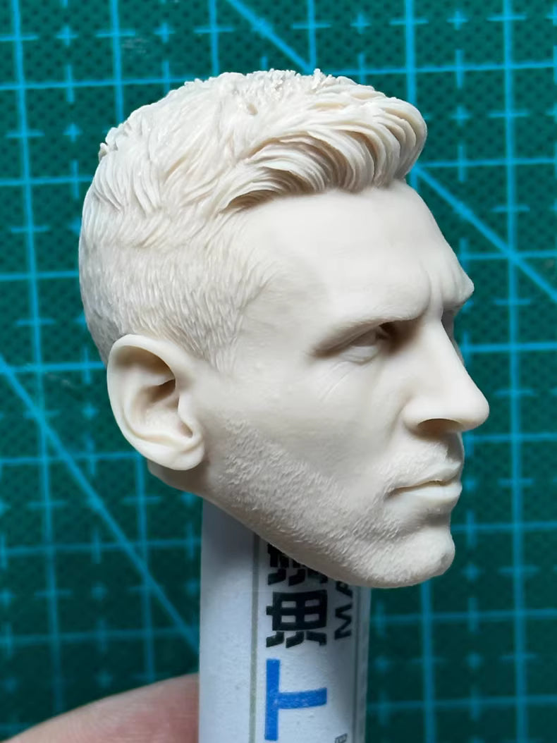 Lionel Messi 1/6 scale unpainted head sculpt