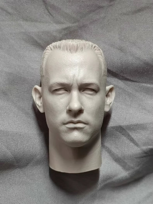 Tom Hanks Forrest Gump 1/6 scale unpainted head sculpt