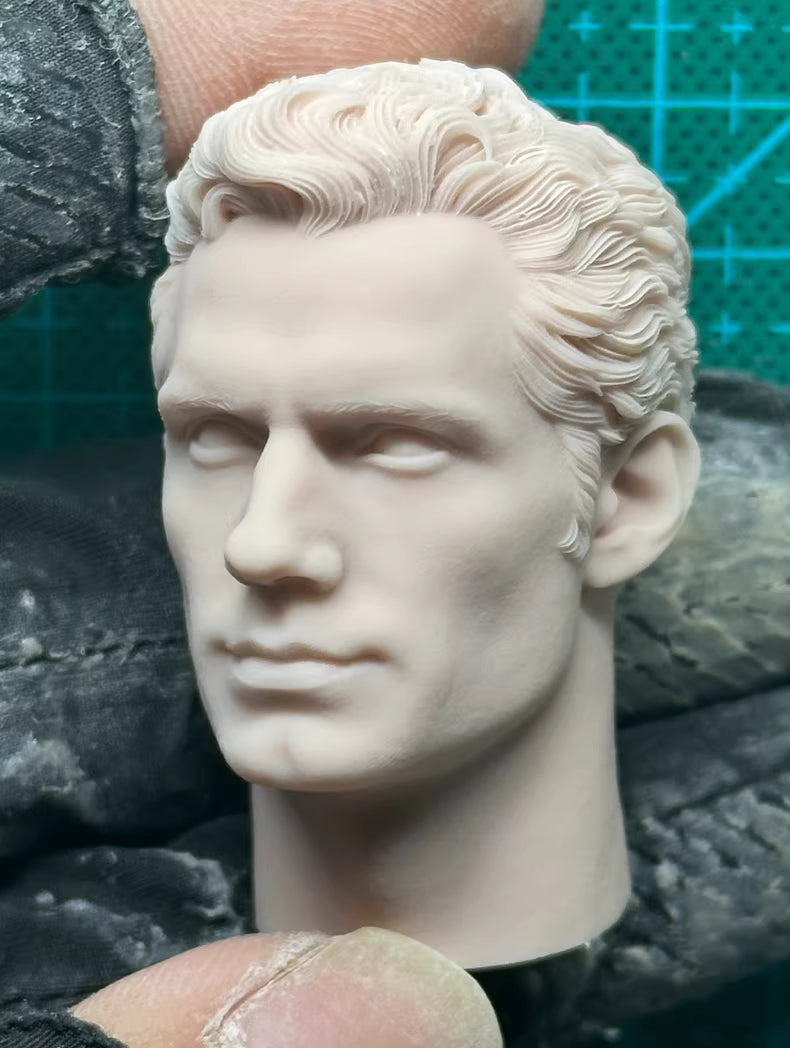 Henry Cavill 1/6 scale unpainted head sculpt