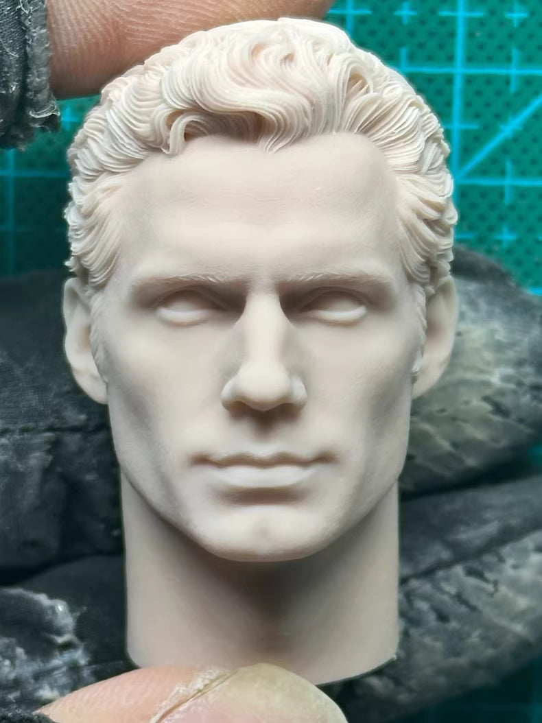 Henry Cavill 1/6 scale unpainted head sculpt